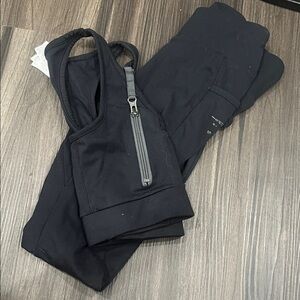 Black gym shark set super flattering xs